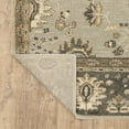 thumbnail image 5 of 6' X 9' Grey Brown Tan And Beige Oriental Power Loom Stain Resistant Area Rug, 5 of 10