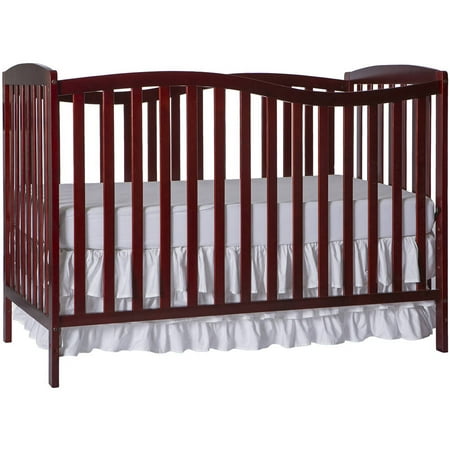 Dream On Me Chelsea 5 In 1 Convertible Crib Cherry Walmart Com