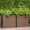 Brown-Without Bottom, variant on Weatherproof Composite Raised Garden Bed with Wheels – Deep Wood-Look Elevated Planter Box for Vegetables, Herbs, Flowers – Outdoor Patio, Yard – Easy Mobility