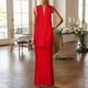 thumbnail image 3 of Vestido largo elegante y ajustado para mujer - Vestido largo de fiesta con cuello en V para invitadas a bodas y cócteles, 3 of 6