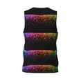 thumbnail image 3 of Gaeub Colorful Sparkling Men's Mesh Basketball Jersey, Quick-Drying Sleeveless Top S-4XL, Loose Muscle Tank Top -X-Large, 3 of 9