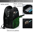 thumbnail image 3 of Yiaed Green Sparkling Print Laptop Backpack,Business Travel Durable Laptops Backpack with USB Charging Port,Water Resistant College Computer Bag, 3 of 5