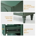 thumbnail image 3 of YOCWO 7 Drawer Fluted Dresser for Bedroom, Mid Century Chest of Drawers with Arc Edge, Wood Storage Large Dresser Organizer for Bedroom Living Room Hallway Closet, Green, 3 of 9