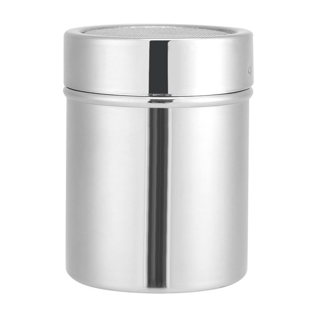 Powder Dispenser, Kitchen Stainless Steel Chocolate Shaker Cocoa Coffee Powder Mesh Dispenser