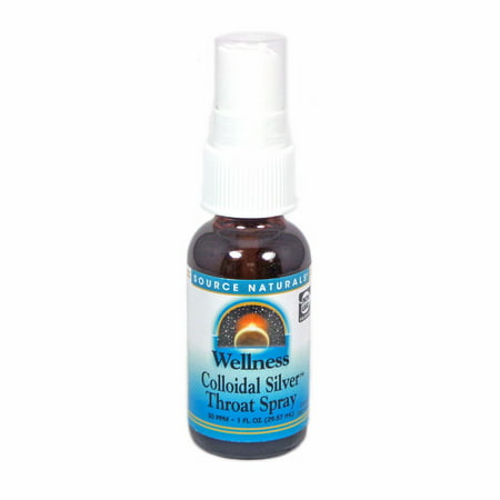 Source Naturals Wellness Colloidal Silver Throat Spray, 1 Fl (Best Colloidal Silver Products)