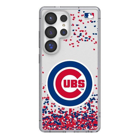 Chicago Cubs Galaxy S8 Confetti Design Clear Case