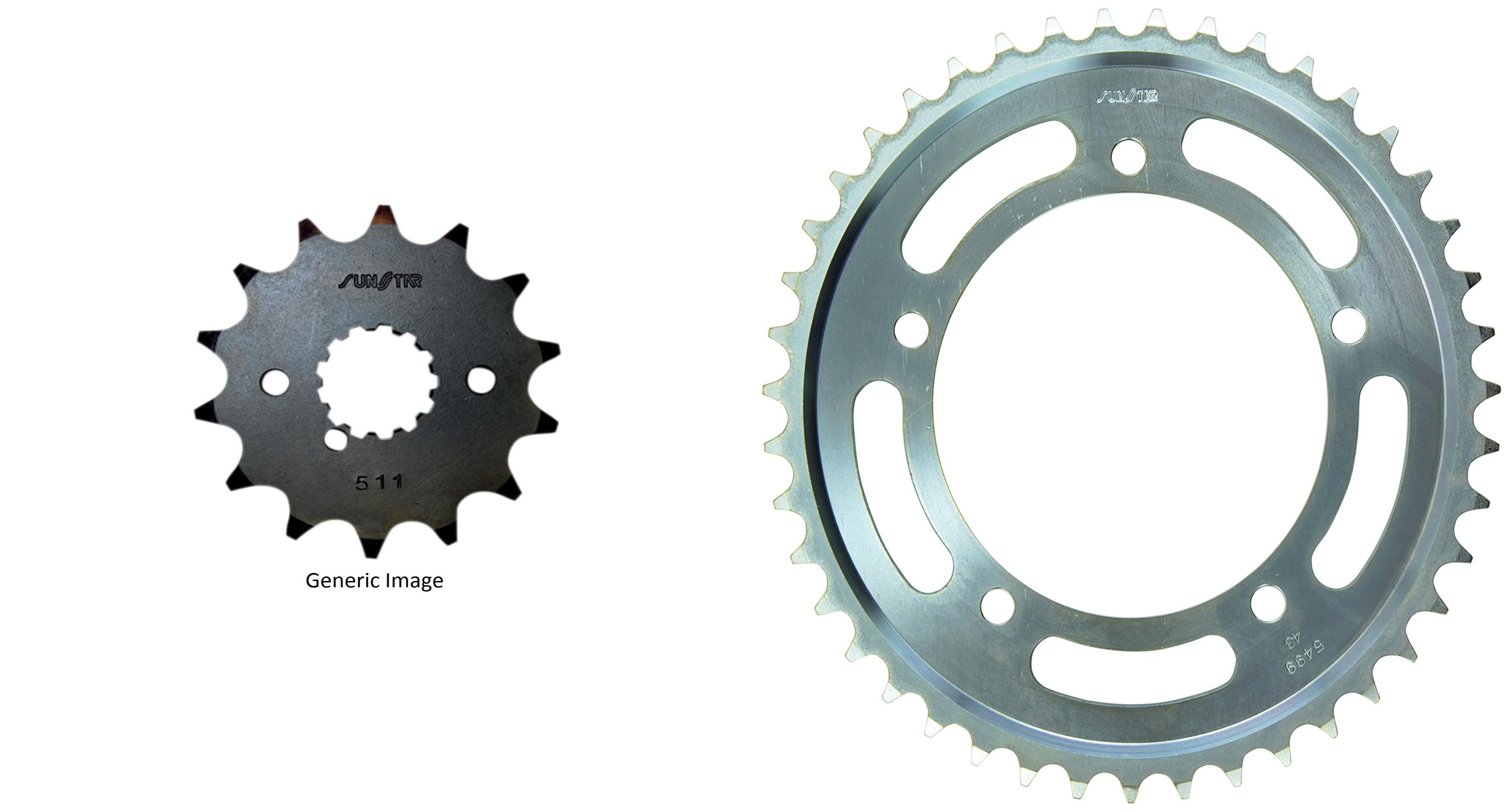 SUNSTAR Front & Rear Sprocket Kit for Street SUZUKI Bandit 1250 2007