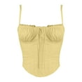 thumbnail image 4 of Puliio Womens Tank Tops Lace Trim Spliced Strappy Top Sexy Sleeveless V Neck Camisole For Women Casual Summer Fashion Vest, 4 of 4