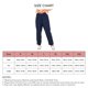 thumbnail image 5 of Pantalones casuales de mujer Color puro botón cintura elástica pantalones largos sueltos para mujer para uso diario al aire libre azul purpúreo XL, 5 of 5