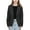 Black1413, variant on Girls Solid Color Formal Lapel Suit Coat Button Down Long Seelve Blazers Suit Jacket For Kids Stylish Toddler Baby Wear 9-10Y