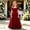 d-233Brick Red465, variant on HAYIMI Child Girls Chiffon Dress O-Neck Short Sleeve Solid Color Piano Violin Performance Formal Gown Flowy Party Wear Tutu For Kids Boho Dresses