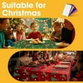 thumbnail image 6 of chalian - Christmas Red Plastic Table Cloth - 4 Pack 54" × 108" Rectangle Disposable Tablecloths for 6FT Tables, Waterproof Table Cover for Party, Holiday & Gathering Use, 6 of 14