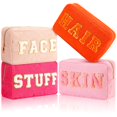 thumbnail image 1 of Bolsas de maquillaje Pinkunn Preppy Chenille Letter 4 unidades para mujer, 1 of 7