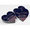 thumbnail image 4 of Inkdotpot 50 Pack Real Rose Gold Foil Paper Tag Hugs & Kisses From The Wedding Favor Hang Tag, 4 of 6