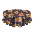 thumbnail image 5 of Design Pattern Round Tablecloth 60 Inch – Waterproof Polyester Table Cover with Full Print Design, Wrinkle Resistant & Washable for Kitchen Dining Party Decor, 5 of 6
