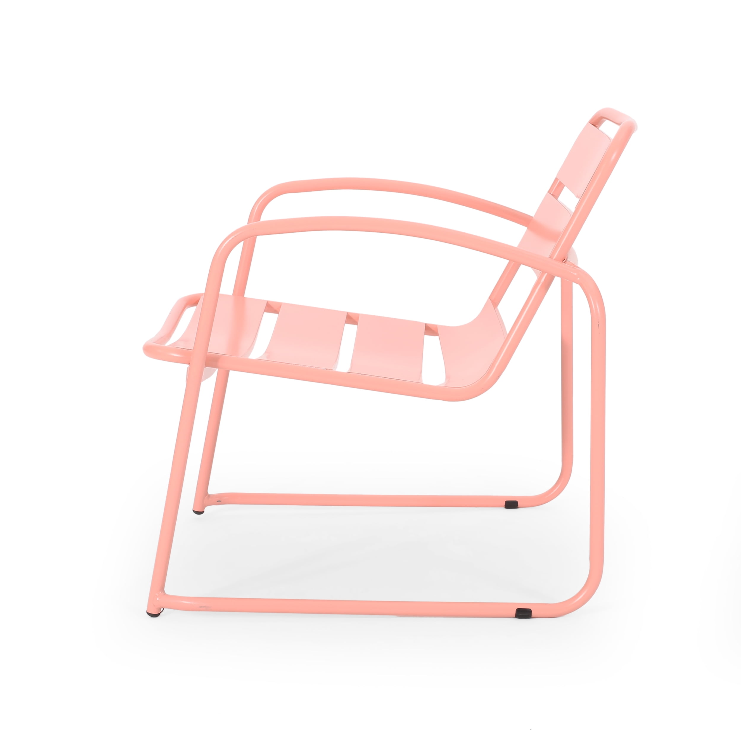 Calvert Outdoor Dining Chair, Set of 2, Matte Coral