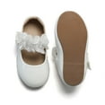 thumbnail image 6 of THEE BRON Toddler Girl Mary Jane Party Glitter Princess Wedding Dress Shoes (28-White,9M), 6 of 6