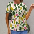 thumbnail image 6 of Leopard Print Pattern T Shirts Basic T-Shirt Short Sleeve Ladies Tee Shirt Summer Graphic Clothing, 6 of 6