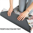 thumbnail image 3 of White Cow Head Pattern Hot Yoga Mat Towel Non Slip for Hot Yoga - Quick-Drying Yoga Mat Cover with 4 Corner Pockets with Travel Bag - Hot Yoga Towel Non Slip 74"x26", 3 of 6