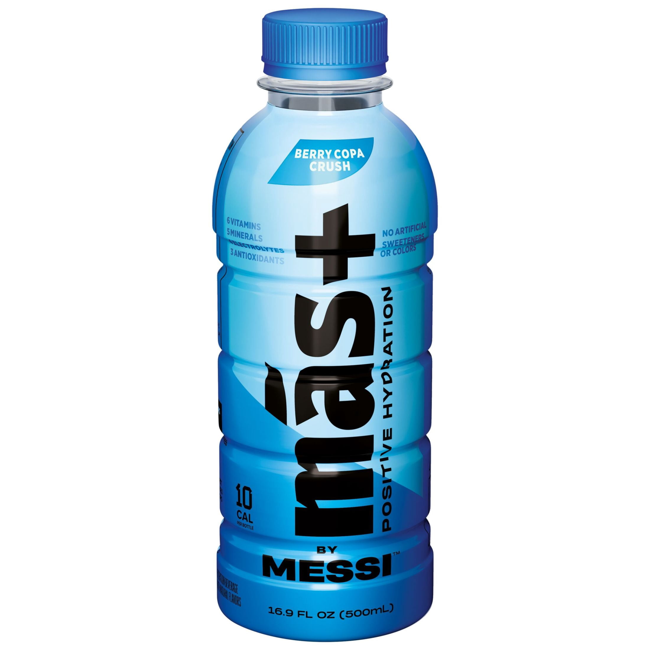 (2 pack) Mas+ by Messi Hydration Sports Drink Berry Copa Crush, 16.9 fl oz Bottle
