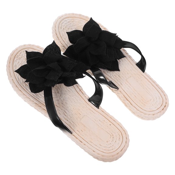 COSMOBETTY Slide Sandals Flower Comfort Flat Sandals Bohemia Beach Sandals For Woman