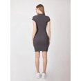 thumbnail image 4 of Knitted High Neck Midi Casual Dress, 4 of 5