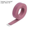 thumbnail image 2 of Cinturón de tiras de cuero de 1.5 cm (0.6" de ancho) tiras de cuero de color rosa oscuro para manualidades, llaveros, 2 of 7