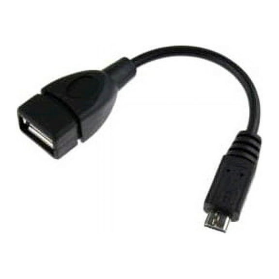 IEC M2410 USB Micro 5 pin OTG (On The Go) config to Type A Jack Adapter