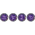 thumbnail image 2 of Darling Souvenir Leaf Border Wedding Party Theme Stickers chocolate Labels 190 Pcs- Purple, 2 of 2