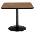 thumbnail image 3 of KFI Studios Mode 2.5' Square Dining Table, River Cherry, Black Base, 3 of 3