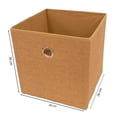 thumbnail image 3 of Organizador Mainstays de Polipropileno Diseño de Cubo con Textura Natural, 3 of 4