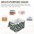 thumbnail image 6 of IAUYY 42*32*30cm Storage Bin with Lid Storage Boxes with Handles,300D Oxford Fabric+Hollow Board Applicable to Clothes Storage Office Storage,White Lollipops, 6 of 6