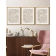 thumbnail image 5 of Drsoum Vintage Wall Art Flower Decor Print Modern Rustic Farmhouse Home Office 11x14in3pcs Natural Framed, 5 of 5