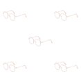 thumbnail image 1 of Minnieouse Gafas para miopía de Metal antiazul, gafas cuadradas transparentes para ordenador, gafas para hombre, estudiante, rosa 200, miopía Type2 NO2, 1 of 6
