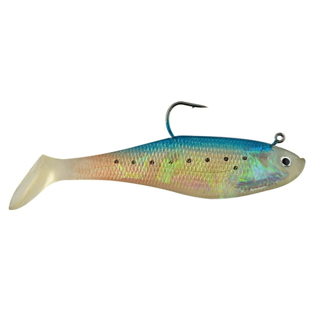 Hurricane Rigged Saltwater Swim Shad, 6