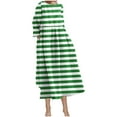 thumbnail image 2 of YHAJDS Women's Casual Dress,Women Midi Dresses Long Sleeve Dress Print Round Neck Mid Calf Length Dress Casual Fashionable Winter Long Sleeve Midi Dress Loose Comfortable, 2 of 5