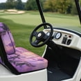thumbnail image 3 of Garronmavis Purple Sunset Palm Tree Golf Cart Seat Covers Set Breathable Front Seat Cover for All Weather Keeps Comfortable and Clean Universal Fit Interior Protection, 3 of 6