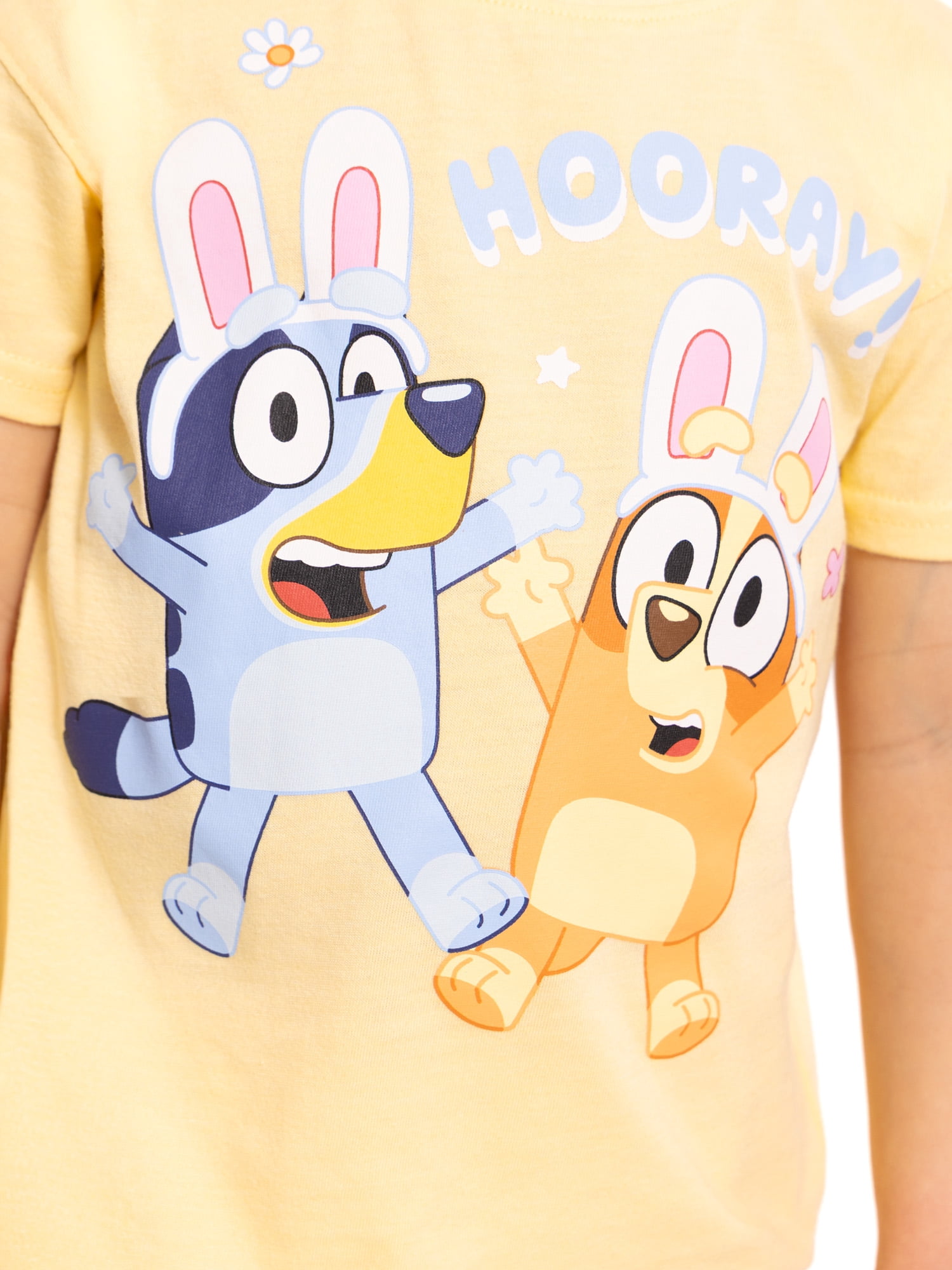 Bluey Toddler Easter Graphic Tee and Shorts Set, 2-Piece, Sizes 12M-5T