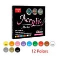 thumbnail image 2 of Rongfmy 12/24/36 Colors Acrylic Pens Set Rock ing 12 12 Colors, 2 of 9