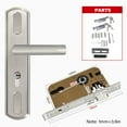 thumbnail image 5 of Stainless Steel Interior Door Lock Replacement Security Door Lever Handle Lock, 5 of 16