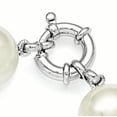 thumbnail image 4 of Sterling Silver 14-15mm White Shell Bead Necklace, 4 of 5