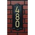 thumbnail image 4 of Hy-Ko Products AK-460 Rectangular Address Plaque 6" x 15.5" Black, 1 Piece, 4 of 5