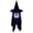 Black, variant on QLUEWX LED Halloween Ghost Decorations, 37.4" White Spooky Hanging Ghost with Witch Hat Halloween Party Decorations, Draped Prop Party Supplies Home Decor, Halloween Decor for Home Outdoor Garden