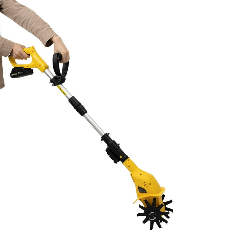 Handheld Cordless Garden Tiller Electric Cultivator Rototiller