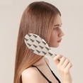 thumbnail image 2 of Brown Christmas Tree Pattern Hair Brush,Girls Detangling Hair Brush,Glide Through Tangles with Ease for Wet & Dry Hair,8.8"X2.8", 2 of 7