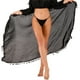 thumbnail image 1 of Sonducket de mujer, portátil, elegante, elástica, bohemia, transpirable, vacaciones de verano, compras, playa, faldas para jugar, ropa de Prendas para la parte inferior del cuerpo Largo negro, 1 of 6