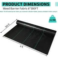 thumbnail image 2 of Weed Barrier Fabric for Gardening, Farming, 2 of 8