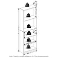 thumbnail image 3 of Furinno JAYA 5-Tier Open Storage Bookshelf 9.5x24.6x71.1 White, 3 of 5