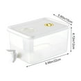 thumbnail image 3 of Kbndieu 3L Drink Dispenser for Fridge, Refrigerator Drink Dispenser Fridge Cold Kettle Jar Transparent Leak Proof Beverages Storage Container with Spigot and Lid Drink Bucket for Juices Iced, 3 of 7