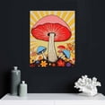 thumbnail image 4 of COMIO  Vintage Mushroom Sunshine Preppy Canvas Wall Art, Mushroom Poster Wall Art, Mushroom Painting Wall Decor for Teen College Bedroom College Dorm Preppy Room Wall Decor, 4 of 4